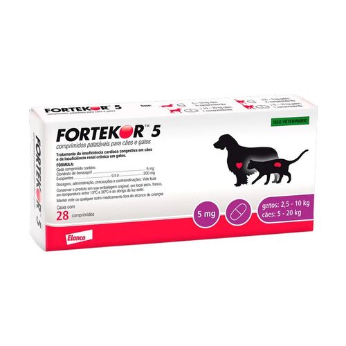 Fortekor Flavour 5mg - 28 Comprimidos
