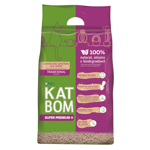 Areia Gato Katbom Tradicional - 3kg