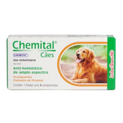 Chemital Cão 660mg - 4 Comprimidos