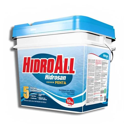 Cloro Hidrosan Penta - Desinfetante Para Água De Piscinas - 10Kg