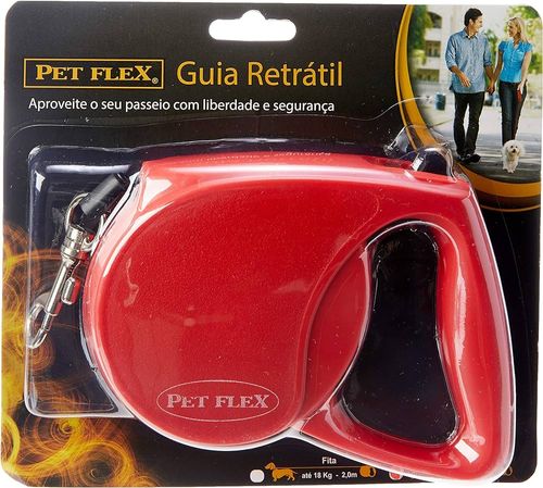 Guia Nova Pet Retra 3M 15Kg Vermelha