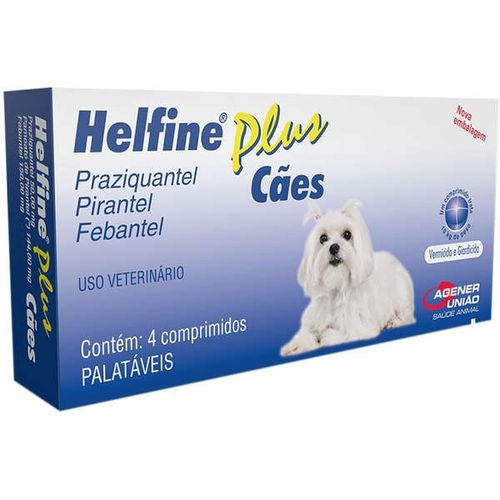 Helfine Plus Cães - 4 Comprimidos