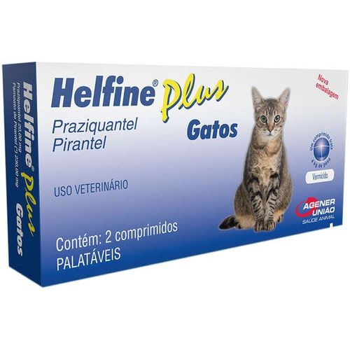 Helfine Plus Gatos - 2 Comprimidos