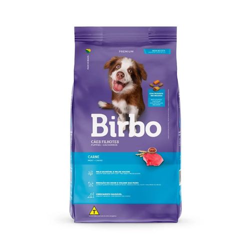 Ração Birbo Para Cães Filhotes Sabor Carne - 15 Kg