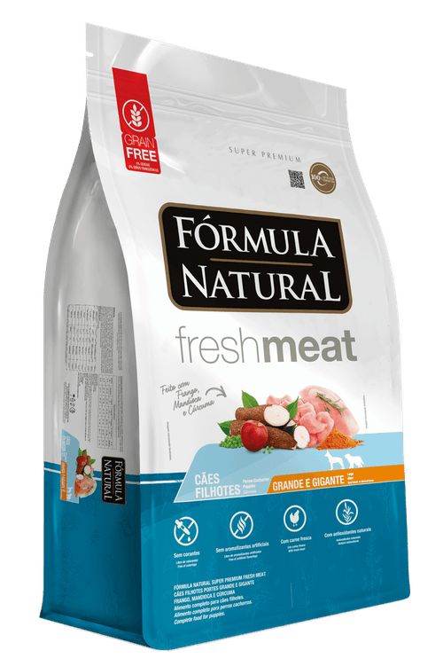 Ração Fresh Meat Cães Filhotes Portes Grande E Gigante Sabor Frango - 12 Kg