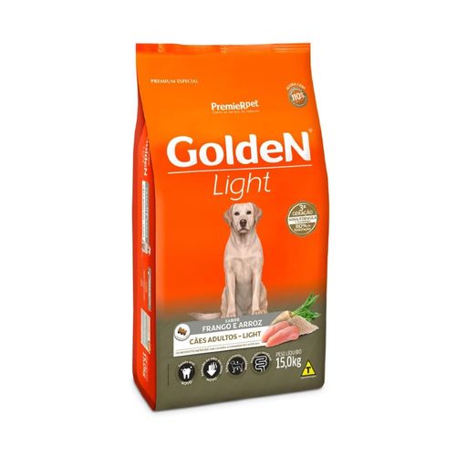 Ração Golden Fórmula Light Para Cães Adultos - 15 Kg