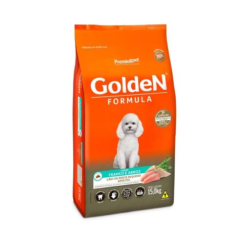 Ração Golden Fórmula Mini Bits Para Cães Adultos De Porte Pequeno - Sabor Frango E Arroz