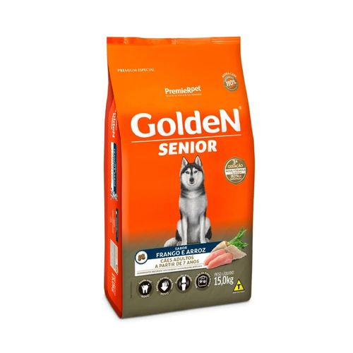 Ração Golden Fórmula Para Cães Sênior - Sabor Frango E Arroz 15 Kg