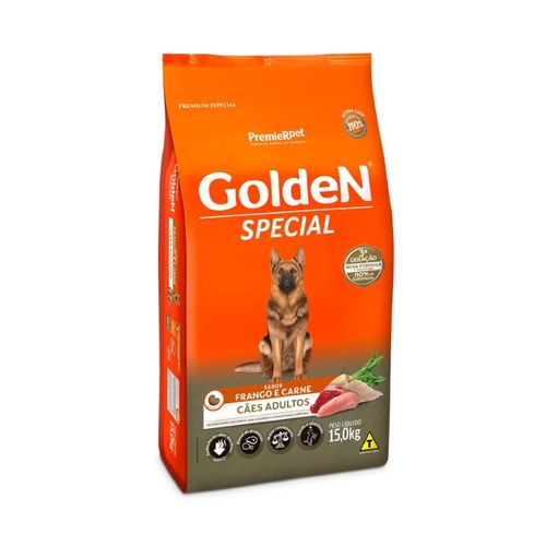 Ração Golden Special Para Cães Adultos - Sabor Frango E Carne 15 Kg