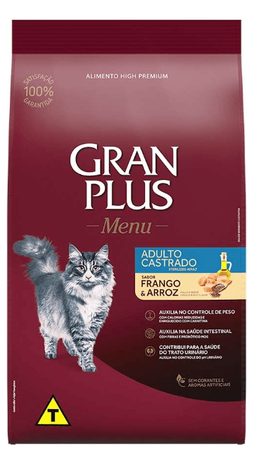 Ração Granplus Gato Castrado Frango E Arroz