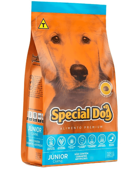 Ração Júnior Premium Carne Para Cães Filhotes - 15 Kg