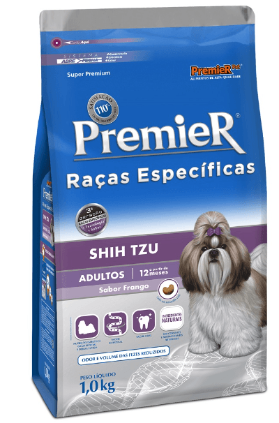 Ração Premier Shih Tzu Raças Específicas Para Cães Adultos - 1 Kg