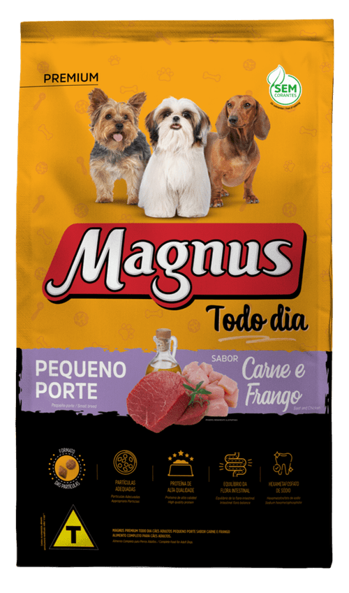 Ração Premium Todo Dia Cães Adultos Pequeno Porte Sabor Carne E Frango - 10,1 Kg