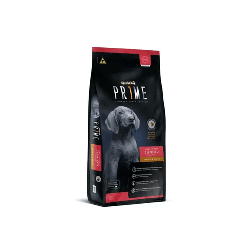 Ração Prime Júnior Para Cães Filhotes De Raças Grandes - Sabor Frango E Arroz - 15 Kg