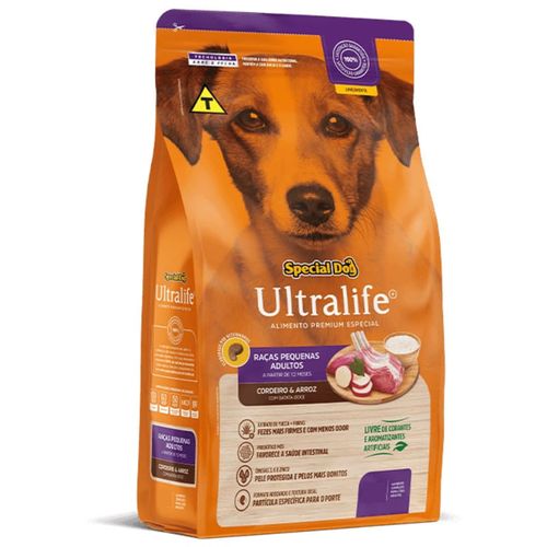 Ração Special Dog Ultralife Adulto Raça Pequena Sabor Cordeiro 10,1Kg - 2033722