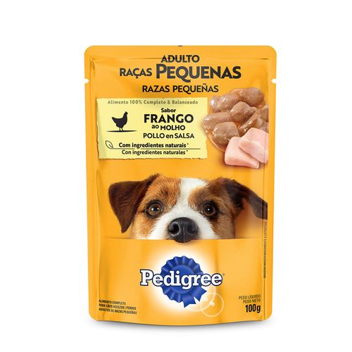 Sachê Pedigee Frango Com Molho Para Raças Pequenas - 100G