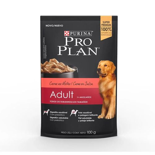 Sache Pro Plan Cao Adultos Carne - 100G