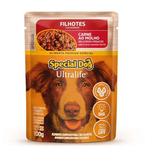 Sache Special Dog Filhotes Carne Molho - 100G