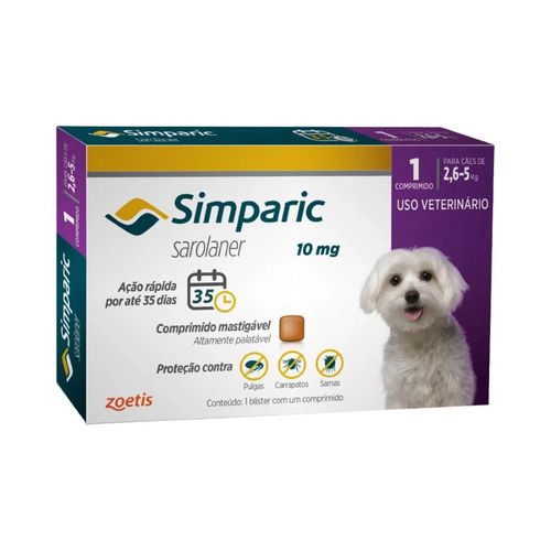 Simparic 10Mg 2,6-5Kg 10Mg