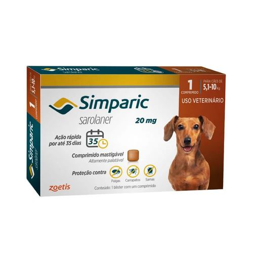 Simparic 20Mg 5,1-10Kg Comp