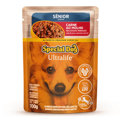 Sache Special Dog Sênior Carne Molho - 100G