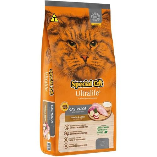 Ração Special Cat Ultralife Castrado Sabor Frango 3Kg - 2033738