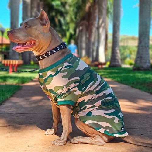 Camiseta Dognerd Camuflada Verde