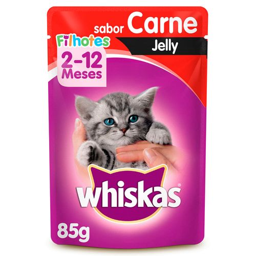 Sache Whiskas Jelly Carne 85Gr