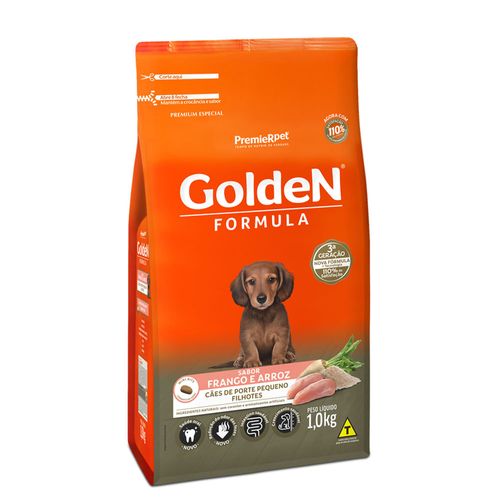 Ração Golden Cães Filhote Mini Bits Sabor Frango E Arroz 1Kg - 2035038