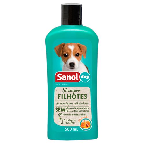 Shampoo Sanol Dog Para Cães Filhotes - 500 Ml