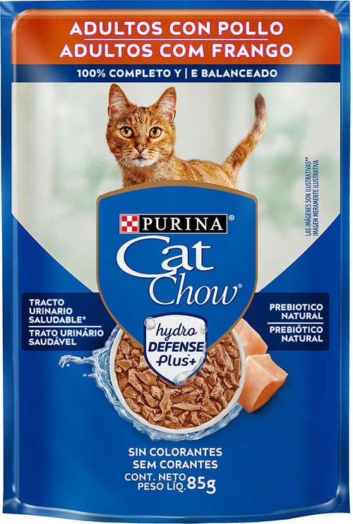 Sache Cat Chow Ad Frango Molho 85G