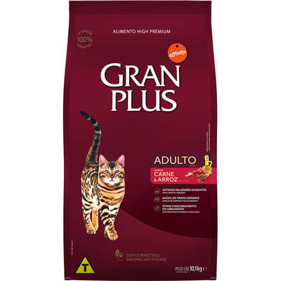 Ração Granplus Gato Adulto Carne E Arrroz