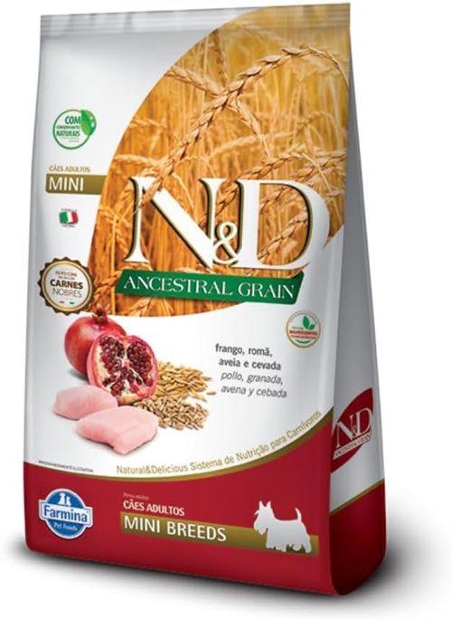 Ração Ancestral Grain Para Cães Adultos De Porte Mini Sabor Frango - 2,5 Kg