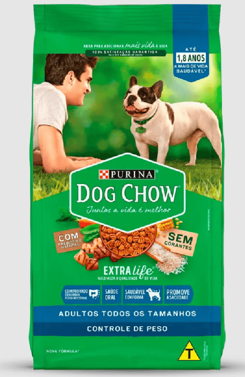 Ração Dog Chow Controle De Peso Para Cães Adultos - Sabor Carne, Frango E Arroz 15 Kg